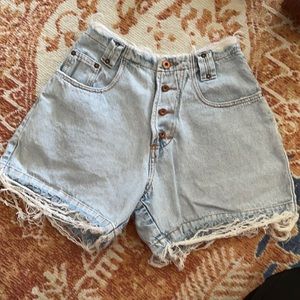 Distressed Zoompa High Waisted Jean shorts